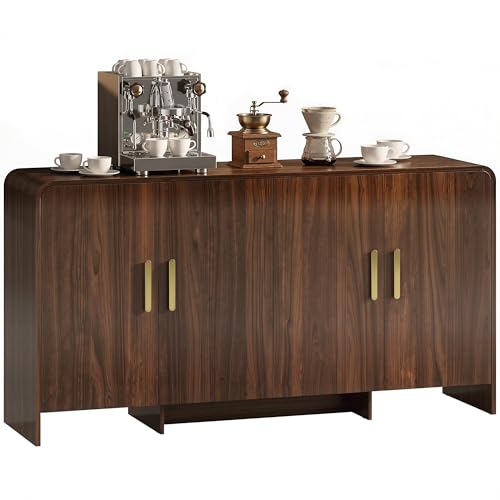 HOMCOM Buffet Cuisine Multifonction Noyer
