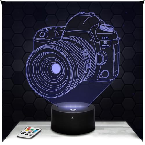 Lampe 3D Appareil Photo Tactile LED Lampe 3D Appareil Photo Tactile LED