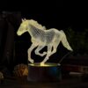 Lampe 3D Cheval avec 16 Couleurs
