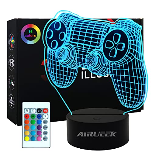Lampe 3D Gamer avec Télécommande Lampe 3D Gamer avec Télécommande