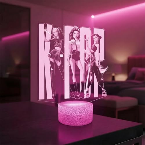 Lampe 3D KPOP DH Tactile Veilleuse LED Lampe 3D KPOP DH Tactile Veilleuse LED