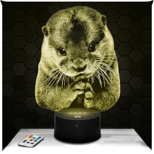 Lampe 3D Loutre - Décoration Animale Lampe 3D Loutre - Décoration Animale