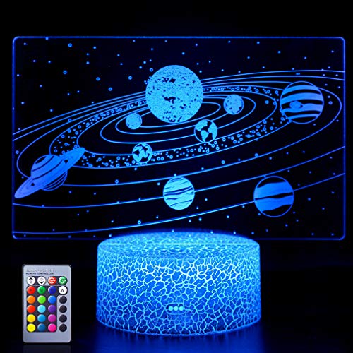 Lampe 3D Système Solaire VEILLEUSE Lampe 3D Système Solaire VEILLEUSE