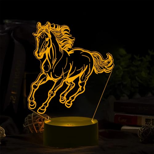 Lampe Cheval 3D BIRBANN Veilleuse Enfant Lampe Cheval 3D BIRBANN Veilleuse Enfant
