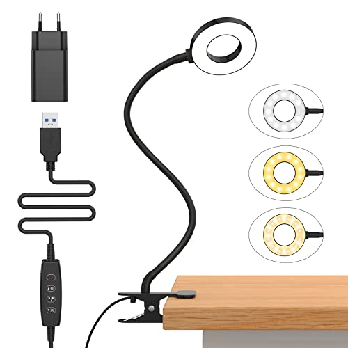 Lampe de Bureau à Pince iZELL Flexible Lampe de Bureau à Pince iZELL Flexible