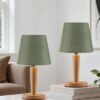 Lampe de Chevet en Bois - Lot de 2