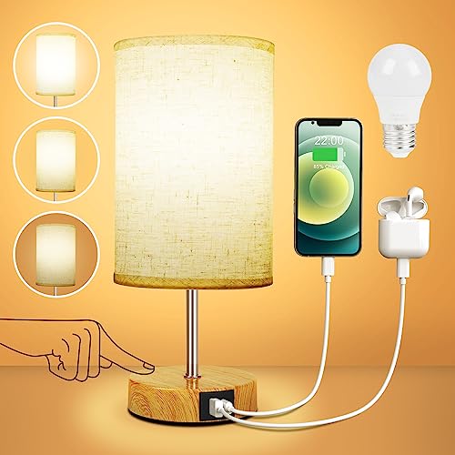 Lampe de Chevet Tactile avec Ports USB Lampe de Chevet Tactile avec Ports USB