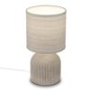 Lampe de table design en tissu marron Lampe de table design en tissu marron
