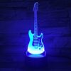 Lampe Illusion 3D LED Guitare