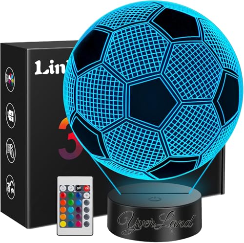 Lampe LED 3D en forme de ballon de football Lampe LED 3D en forme de ballon de football