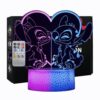 Lampe LED 3D Lilo et Stitch Lampe LED 3D Lilo et Stitch