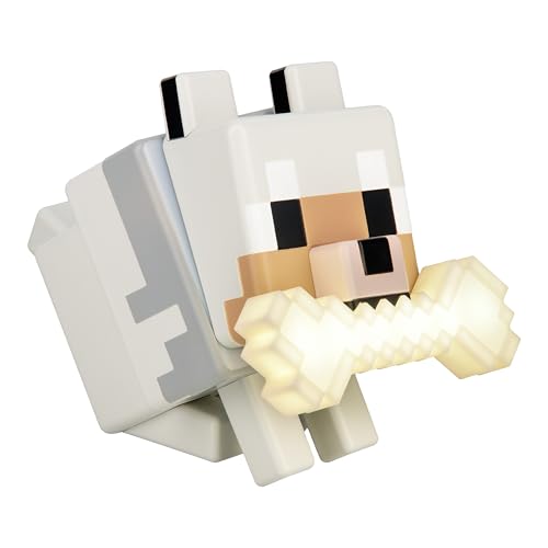 Lampe LED 3D Minecraft Wolf GloBuddies Lampe LED 3D Minecraft Wolf GloBuddies