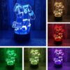 Lampe Minec 3D LED Multicolore