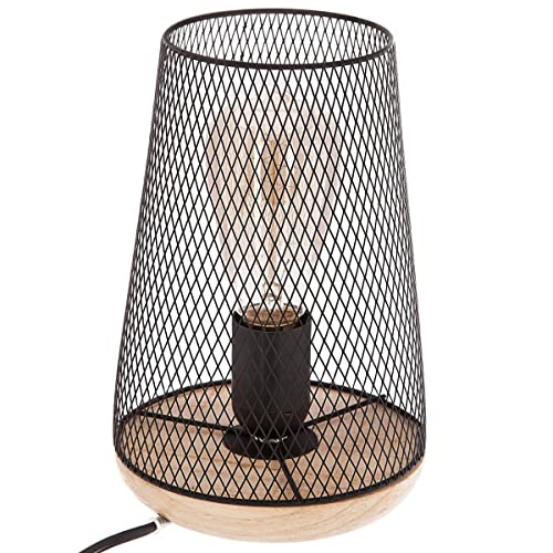 Lampe Zely en métal et bois