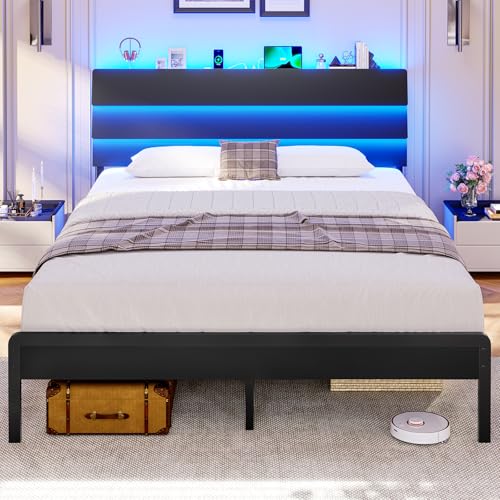 Lit 140x190 avec Éclairage LED Intégré