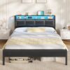 Lit 140x190 avec LED et Rangement Lit 140x190 avec LED et Rangement