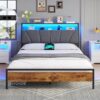 Lit 140x190 avec Lumières LED Intégrées Lit 140x190 avec Lumières LED Intégrées