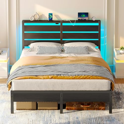 Lit 140x200 avec Éclairage LED et Rangement Lit 140x200 avec Éclairage LED et Rangement