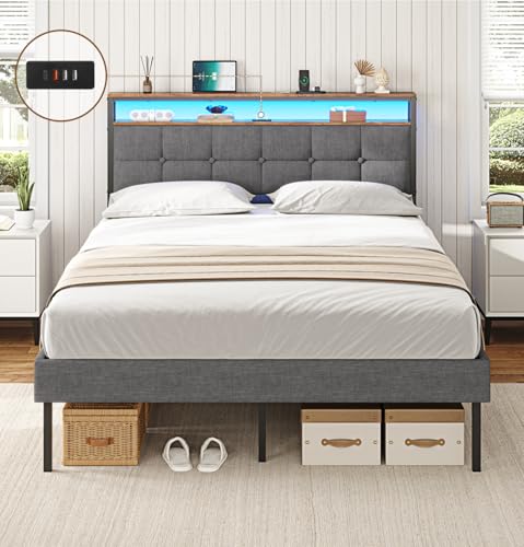 Lit 2 Personnes LED et Multiprise