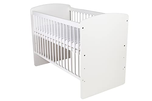 Lit Bébé KMbaby K2 Blanc 120 x 60 cm Lit Bébé KMbaby K2 Blanc 120 x 60 cm