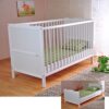 Lit bébé Marsell avec matelas Aloe Vera Lit bébé Marsell avec matelas Aloe Vera