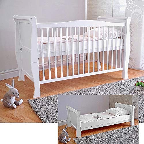 Lit Bébé Réglable avec Matelas Aloe Vera Lit Bébé Réglable avec Matelas Aloe Vera