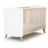 Lit Bébé Scandinavian Blanc en Bois