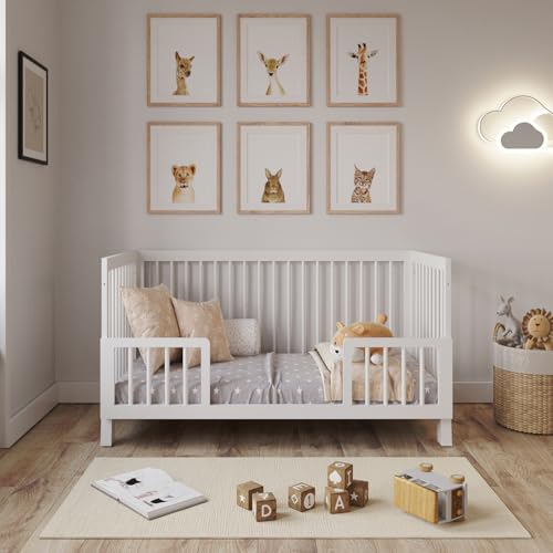 Lit Bébé Évolutif 140x70cm avec Barrière Lit Bébé Évolutif 140x70cm avec Barrière