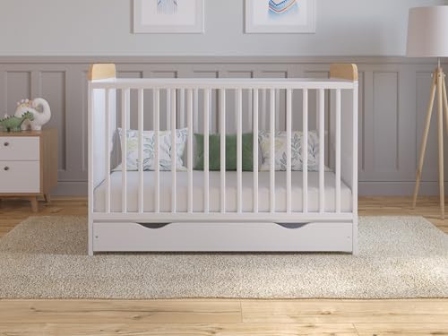 Lit Bébé Évolutif avec Matelas et Tiroir Lit Bébé Évolutif avec Matelas et Tiroir