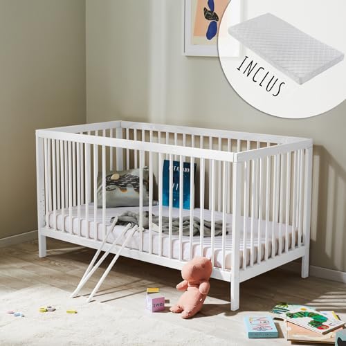 Lit bébé évolutif avec matelas inclus Lit bébé évolutif avec matelas inclus