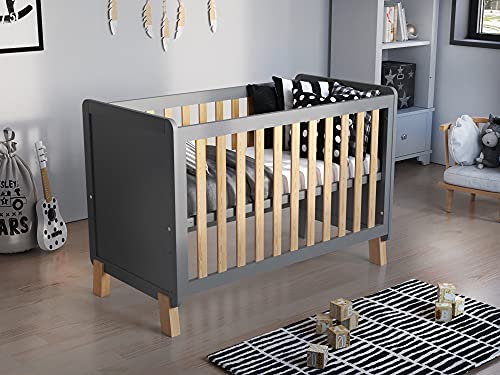 Lit Bébé Évolutif en Bois 120x60 cm Lit Bébé Évolutif en Bois 120x60 cm