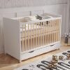 Lit Bébé Évolutif en Bois de Pin Lit Bébé Évolutif en Bois de Pin