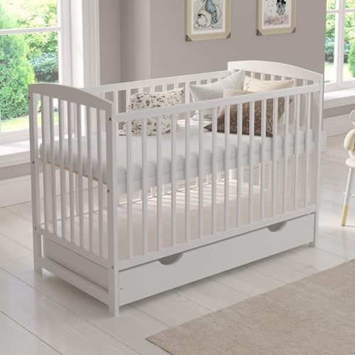 Lit Bébé Évolutif Jacob en Bois Blanc Lit Bébé Évolutif Jacob en Bois Blanc