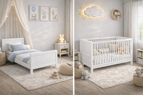 Lit bébé évolutif Nelly 120x60 cm Lit bébé évolutif Nelly 120x60 cm