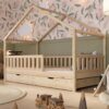 Lit Cabane Crazy Pine avec Tiroirs