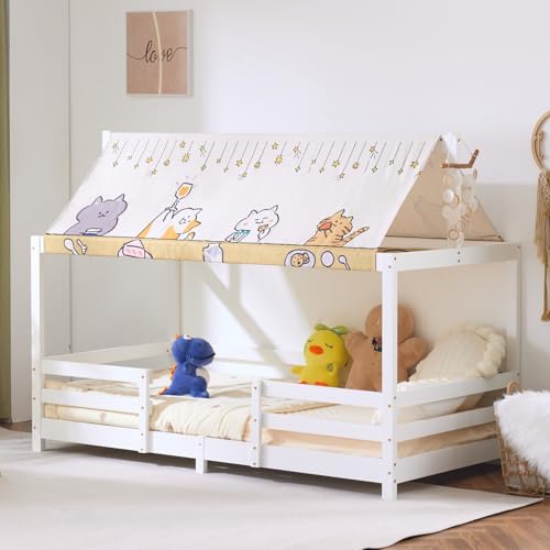 Lit cabane enfant 90x190 cm en pin Lit cabane enfant 90x190 cm en pin