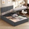 Lit Coffre VASAGLE 140 x 190 cm Lit Coffre VASAGLE 140 x 190 cm