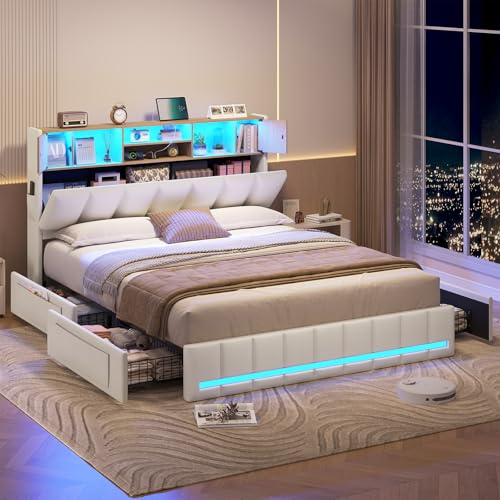 Lit Double 160x200 avec Éclairage LED