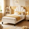 Lit Enfant 90x200 cm en Velours Lit Enfant 90x200 cm en Velours