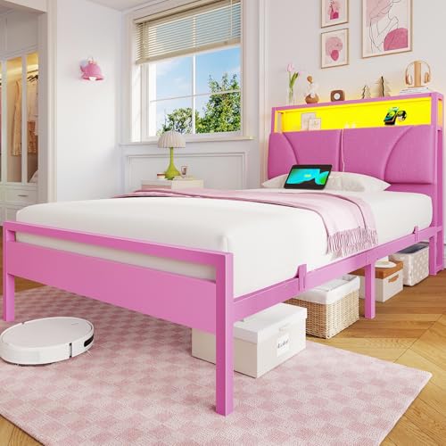 Lit Fille 90x190 cm avec LED Lit Fille 90x190 cm avec LED
