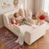 Lit pour enfants avec protection rembourrée Lit pour enfants avec protection rembourrée