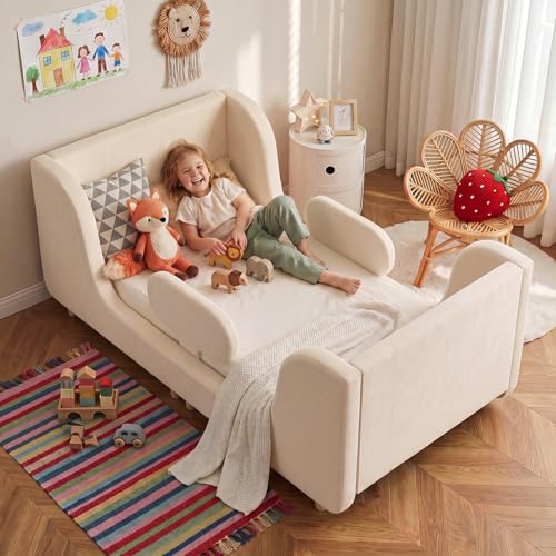 Lit pour enfants avec protection rembourrée Lit pour enfants avec protection rembourrée