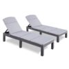 Lot de 2 Chaises Longues de Jardin Lot de 2 Chaises Longues de Jardin