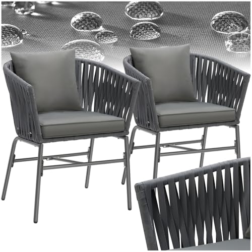 Lot de 2 Fauteuils de Jardin Confortables Lot de 2 Fauteuils de Jardin Confortables