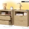 Lot de 2 Tables de Chevet Modernes Lot de 2 Tables de Chevet Modernes