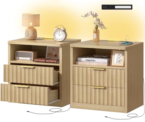 Lot de 2 Tables de Chevet Modernes Lot de 2 Tables de Chevet Modernes