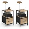 Lot de 2 Tables de Chevet Utah
