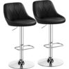 Lot de 2 Tabourets de Bar Réglables Lot de 2 Tabourets de Bar Réglables