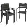 Lot de 4 Chaises de Jardin Empilables Lot de 4 Chaises de Jardin Empilables