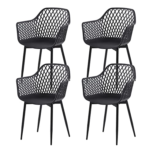 Lot de 4 Chaises de Jardin en PP Lot de 4 Chaises de Jardin en PP